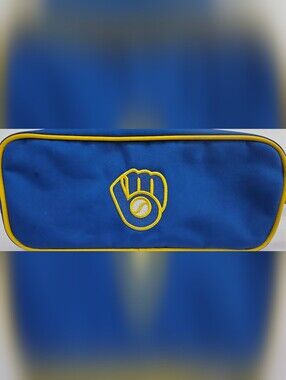 Milwaukee Brewers Toiletry Bag Little Earth Retro MLB Travel Dopp Kit Pouch